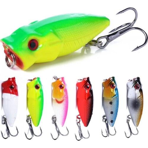Hengjia 1pcs 3.5CM 2.7G Small Poppers Floating Fishing Lures Hard Bait Wobbler Artificial Lure Tackle