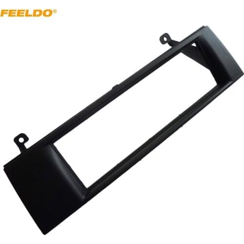 FEELDO 1Din Car Radio Panel Fascia Frame For BMW 3-Series 1-Series X1 Z4 Stereo Frame Plate Dashboard Installation Trim Kit