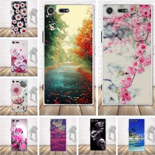 Luxury Case For Sony Xperia XZ Premium Cover Soft Silicone TPU Painted Case Cover For Sony Xperia XZ Premium Covers Coque Shell