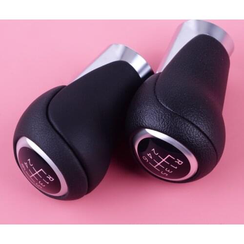 DWCX 6 Speed Car Manual Transmission Gear Shift Knob Genuine Leather Shift Lever Knob fit for Mazda 3 2013-2017 CX-5 2013-2016