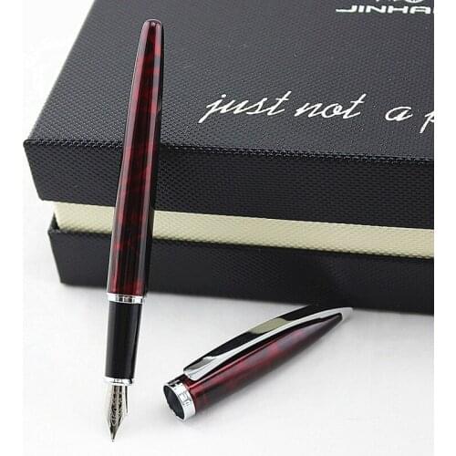 1PCS High Quality luxury office school Stationery material supplies Fountain Pen Full metal Silver Clip 6 colors GB156