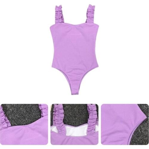 Sexy Swimsuit Women Ruffle Swimwear Halter Push Up Slimming Summer Bathing Suit