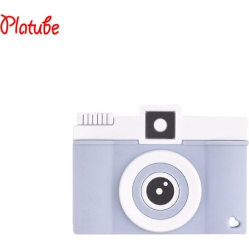 Silicone Teether BPA Free Baby Teething Toy Chew Camera Pendant Food Grade Silicone Nursing Necklace Accessories