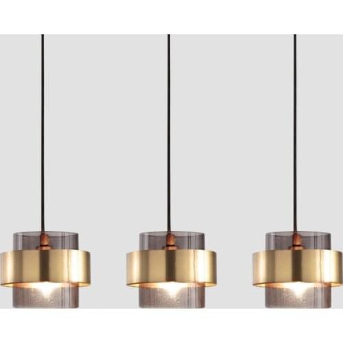Modern luminaria pendente industrial lamp crystal restaurant Home Decoration E27 Light Fixture pendant lights hanglamp