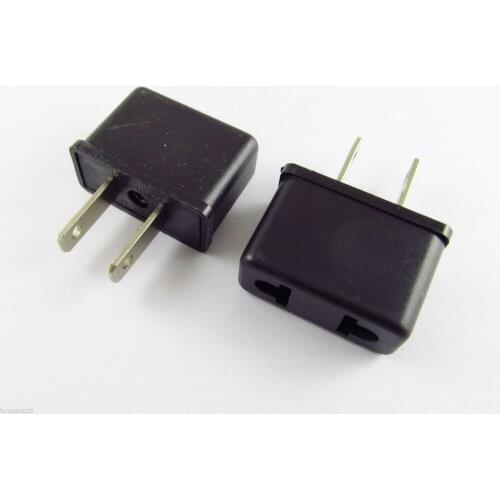 10pcs EU Europe EURO To US USA AC Power Wall Plug Travel Charger Adapter Converter