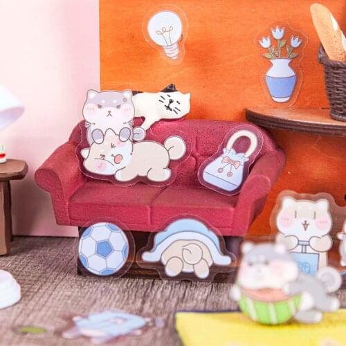 20set/1lot Kawaii Stationery Stickers Unlucky Chaichais daily series Decorative Mobile Stickers Scrapbooking DIY Craft