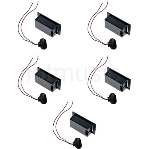 Active Guitar Bass Pickups 9V Battery Holder Case Box 9 Volt Replacement with Connector 5 Set