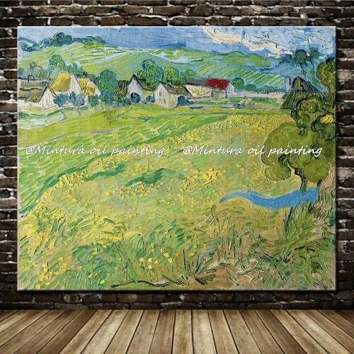 Mintura Free Shipping Vincent van Gogh Hand Painted Les Vessenots Auvers Oil Painting On Canvas Home Decoration Wall Art Picture