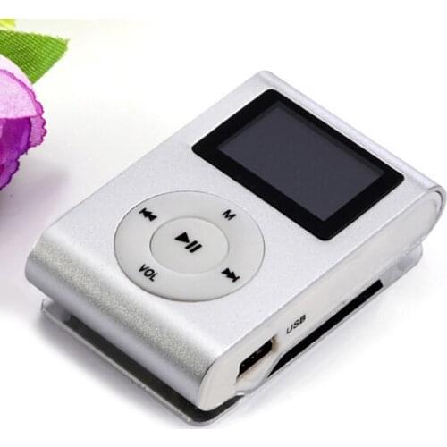 Digital Screen Mp3 With Usb Charging Cable Support Tf Card Mini Radio Function Portable Clip Sports Music Player Mp3