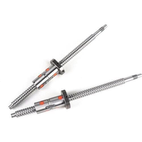 DFU2505 2set 1200/1200mm Precision rolled ballscrews end machining for bk20/bf20