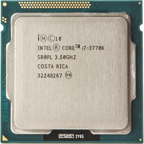 Intel i7 3770K Quad Core LGA 1155 3.5GHz 8MB Cache With HD Graphic 4000 TDP 77W Desktop CPU i7-3770K