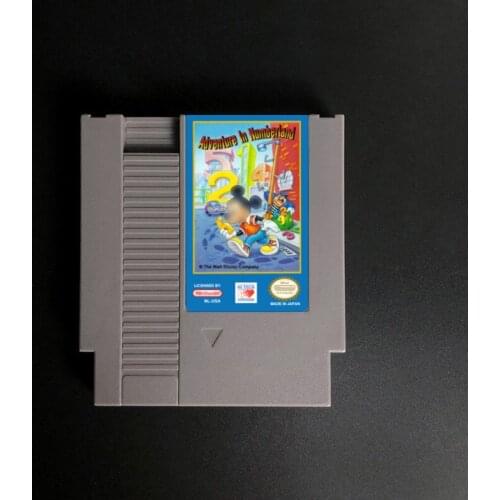 Mickeyed Adventures in Numberland - 72 pins 8bit Game Cartridge