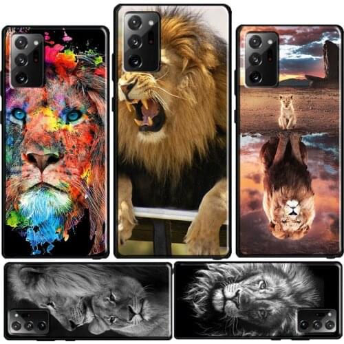 King Lion Roaring Phone Case For Samsung Galaxy S20 FE S21 Ultra Note 20 S8 S9 S10 Plus S10e Note 10 Plus