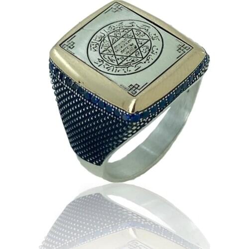 Solomon Seal, Star Of David 925 Silver Ring