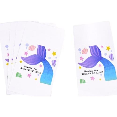 20pcs Kraft Paper Bag Envelope white Candy Package Gift Bags for Birthday Wedding Party Favors Supplies 7.3x12.5cm