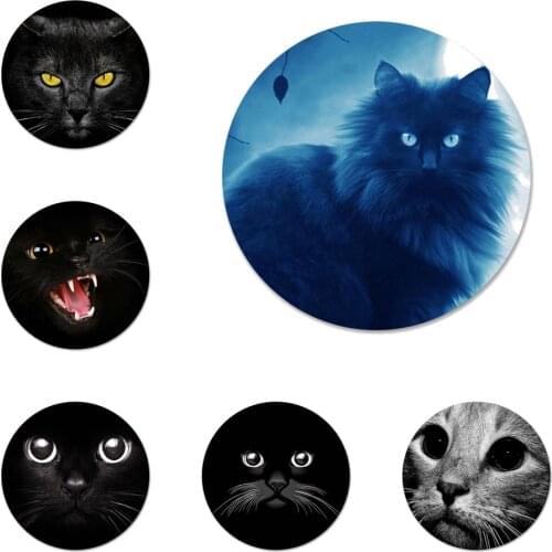 Cat Staring Eye Icons Pins Badge Decoration Brooches Metal Badges For Clothes Backpack Decoration