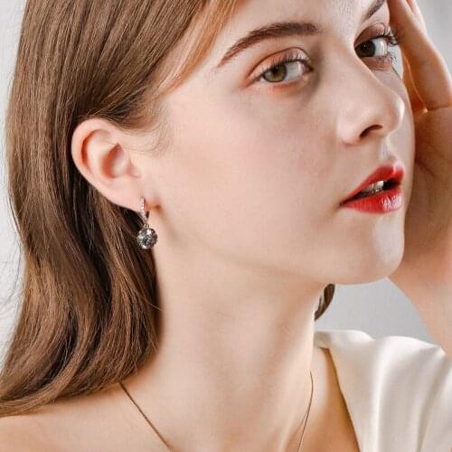 DARA Fashion Baroque Synthetic Crystal Earrings 2021 New Coming