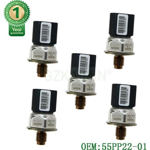Set 5 NEW Fuel Rail Pressure Sensor OEM 9307Z521A 55PP22-01 For Mercedes-Benz W212 S212 E Klasse W204 S204 C Kla