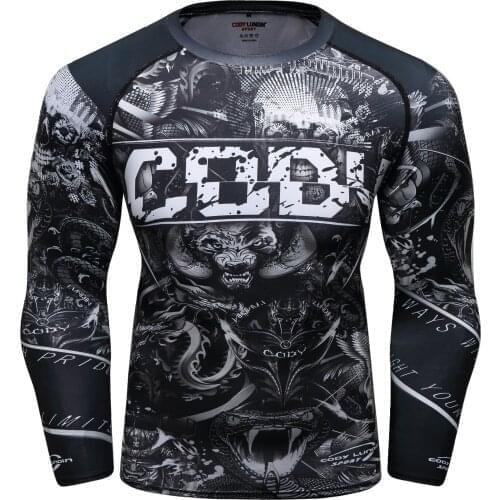 2021 cody lundin new advanced customization mens tight sports T-shirt short-sleeve fitness training rashguard