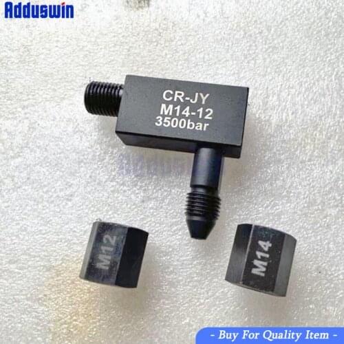 New! High Pressure Common Rail Tubing Adapter Joint Nozzle Elbow 14 To 12 14 High Pressure Tube Injector Test Bench Adapter