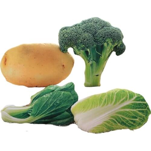 1pc 50cm Simulation Vegetable Plush Toy Broccoli Potato Stuffed Soft Vegetable Pillow Cushion Gift Toy for Kids Christmas Decor