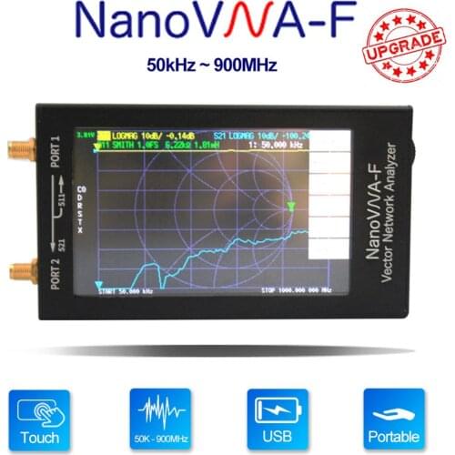 Portable 4.3 Inch IPS TFT Screen NanoVNA-F VNA VHF UHF Antenna Vector Network Analyzer with Built-in 5000mAh Battery