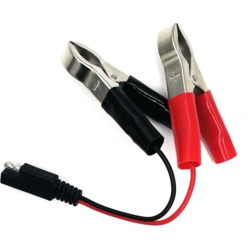 SAE Connector to Alligator Clamp Quick Connector 20A/2468/14AWG Copper Cord Power Cable for Booster Car Battery Jump Starter