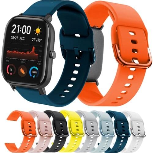 For Huami Amazfit GTS/GTR 42MM Printing Silicone Watchband for Samsung Galaxy Watch Active/active 2 40mm Bracelet strap 20MM NEW