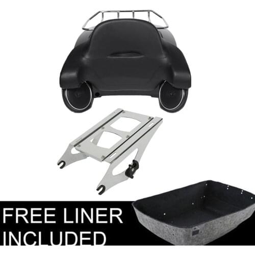 Motorcycle Pack Trunk Backrest Speakers Mount Rack For Harley Tour Pak Touring Road King Road Glide Street Glide 2014-2020