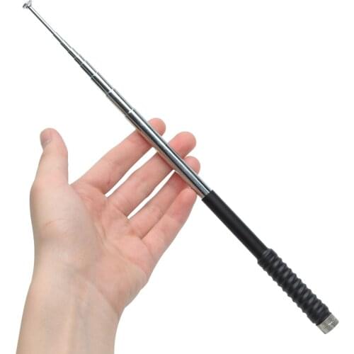 Abbree 23cm/130cm Telescopic SMA-Male VHF 136-174MHz Antenna for Yaesu VX-6R TYT TH-UV8000D MD-380 Wouxun 8D 9D Walkie Talkie