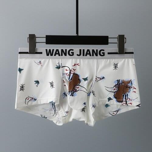 Men Boxers Shorts Underwear Men Home Underpants Printed Boxer Cuecas Cotton Soft Male Panties Homme Underwear