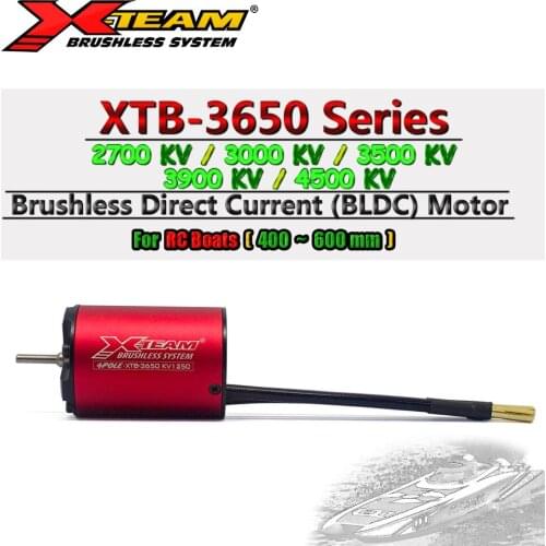 X-TEAM XTB Series 3650 4600KV 3900KV 3500KV 3000KV 2800KV Brushless Motor for 400mm - 600mm Remote Control RC Boats Refit