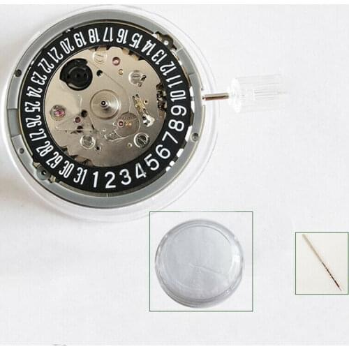 Replacement Watch Parts Black Mechanical Automatic Movement For NH35 Date at 3