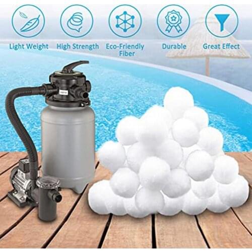 1 Bag Practical Filter Balls Eco-friendly Replacement Water Cleaner Ball Polyester Recycled Water Filter for Swimming Pool