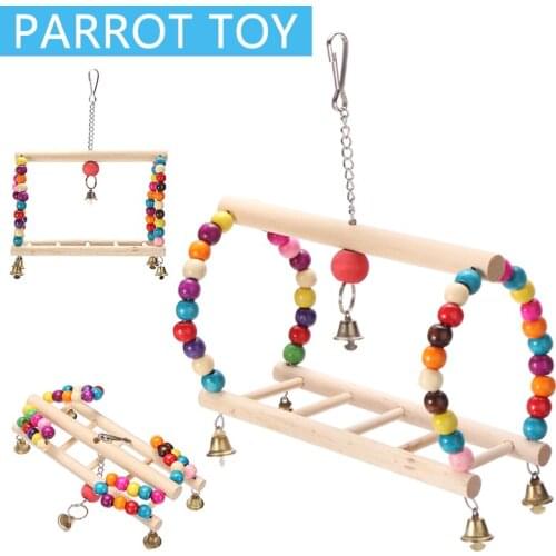 1 PC 18x10x31cm Bird Toy Parrot Playstand Bird Play Stand Cockatiel Wood Perch Playground Gym Toys For Bird Supplies