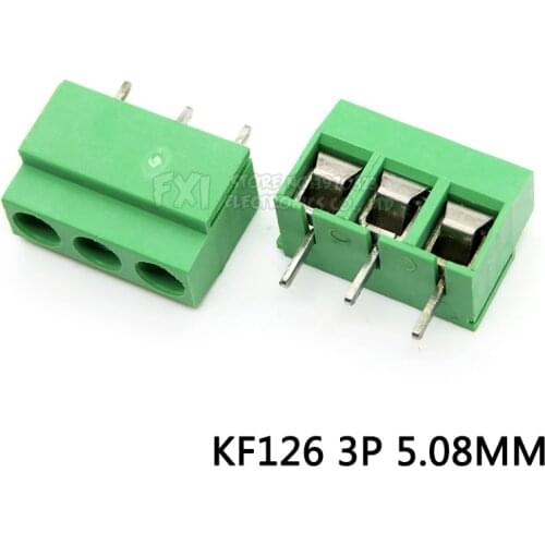 10PCS/LOT KF126-5.08-3P KF126-3P 250V 8A Screw 3Pin 5.08mm Straight Pin PCB Screw Block 26-14A WG