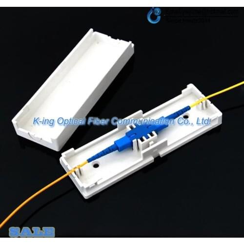 10pcs SC Drop cable protection box Optical fiber Protection box heat shrink tubing to protect fiber splice tray ftth fiber tool