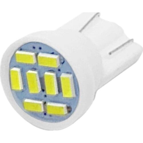 10pcs T10 3014 8smd Brake Light 8Led 194 168 192 W5W Wedge Led Reading Lamp Interior Lights White DC 12V