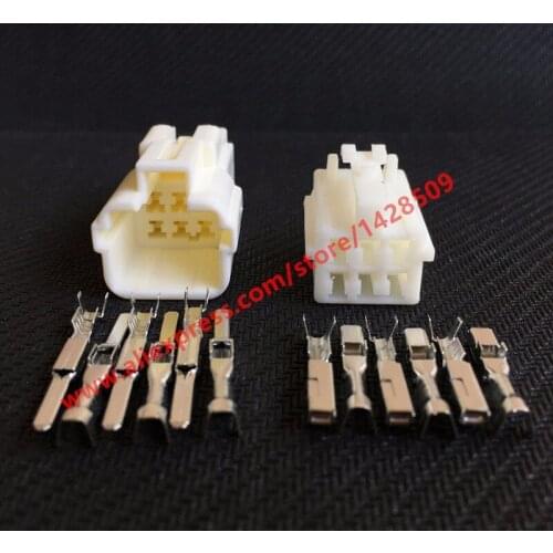 20 Sets 7282-1068 7283-1068 Female Male 6 Pin Fuel Injector Automotive Connector