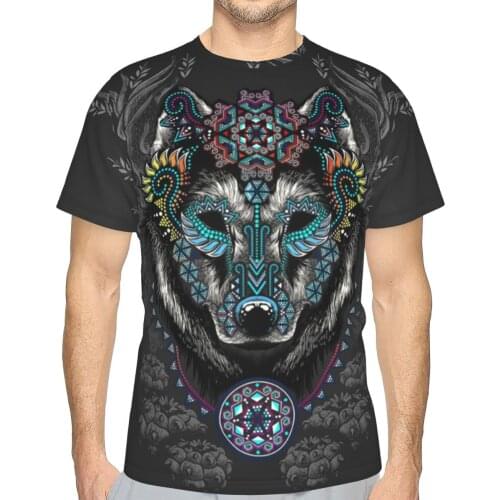 2021 Harajuku Harajuku Cool Wolf Printed Women/man T-shirts Casual Tee Tops Summer Short Sleeve Female T shirt Women Clothing