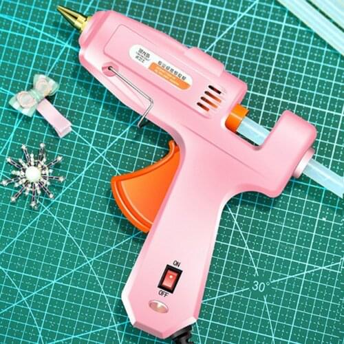 70W Hot Melt Glue Gun with Glue Stick 10pcs 7mm*100mm Mini Gun Thermo Electric Heat Temperature Tool DIY Glue Gun Repair Set