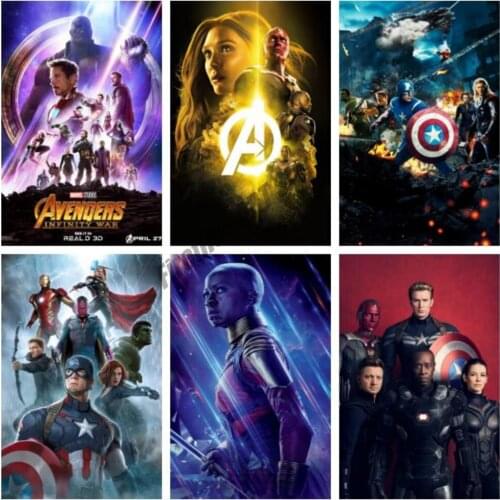 Full Drill Diamond Embroidery Diamond Painting Marvel Hulk Avengers 4 Cross Stitch Kits Mosaic Picture Boys Home Decor Gift