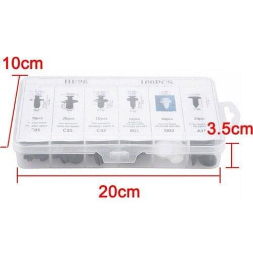 100-piece car fastener rivet kit For Jeep Grand Cherokee/Compass Dodge Journey JUVC/Charger/DURANGO/CBLIBER/SXT/DART