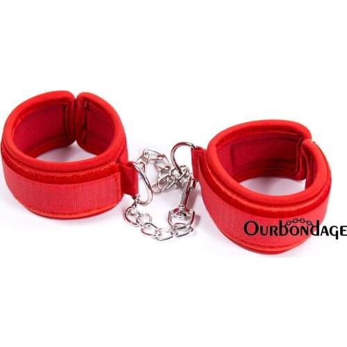 Ourbondage 2 Color Diving Cotton Strap BDSM Fetish Bondage Wrist Ankle Cuffs Restraints For Adult Sex Toy
