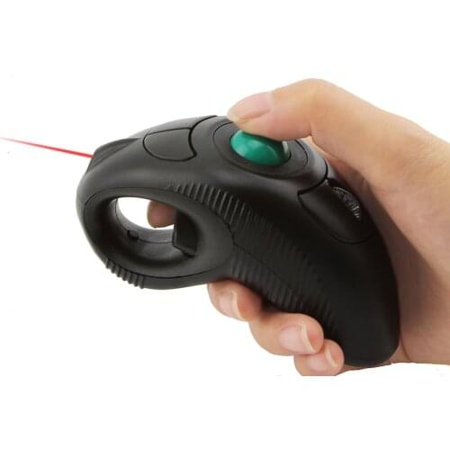 Digital Wireless Trackball Mouse Ergonomic Design 2.4GHz Finger Using Track Ball Mause Handheld Optical Mice for Android TV PC