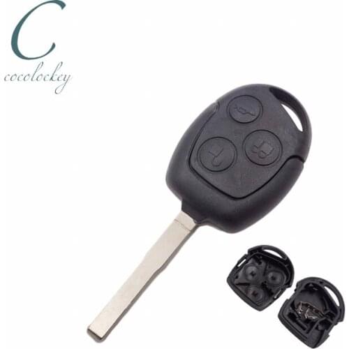 Cocolockey Replacement Key Shell Fob Key Blank For FORD C-Max Festiva Focus 2007-2012 Car Remote Key Fob HU101 3 Buttons