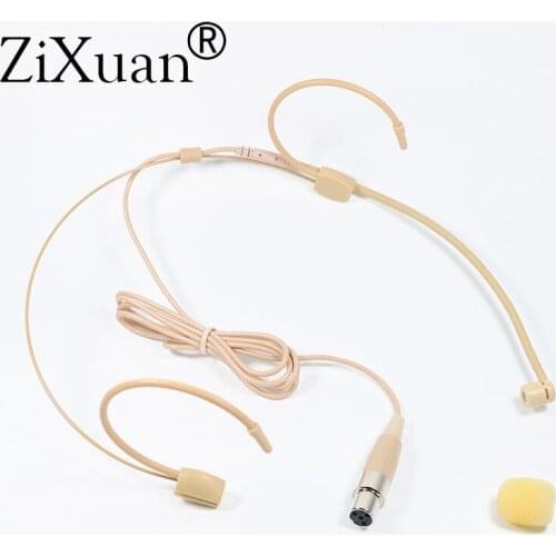 Condenser Headset Headworn Cardioid Mic Microphone For Shure Wireless Body-Pack Transmitter Interview Speech Sing Recording Skin