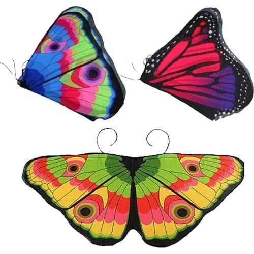 Cosplay Cute Children Butterfly Design Pashmina Girl Boy Halloween Fairy Chiffon Scarf Pashmina Childrens Day Gift Liva girl