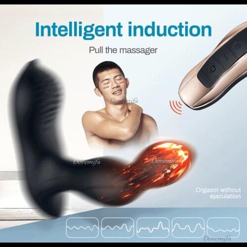 Prostate Massager Wireless Remote Control Anal Plug Male Vibrator Rechargeable G-spot Massage Anal Sex Toys Adult Sex Products