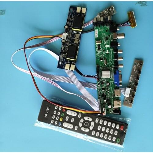 Kit for M220Z1-L06/M220Z1-L07 HDMI VGA Controller 30pin 1680X1050 board remote TV USB DVB-T2 DVB-T 4 CCFL Digital LCD Panel 22"